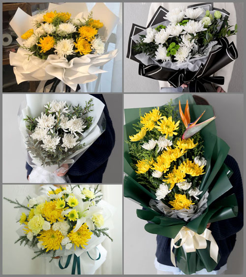 安徽淮南市寿县茶庵镇花果村白事花束代送